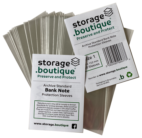 Bank note protection sleeves by storage.boutique