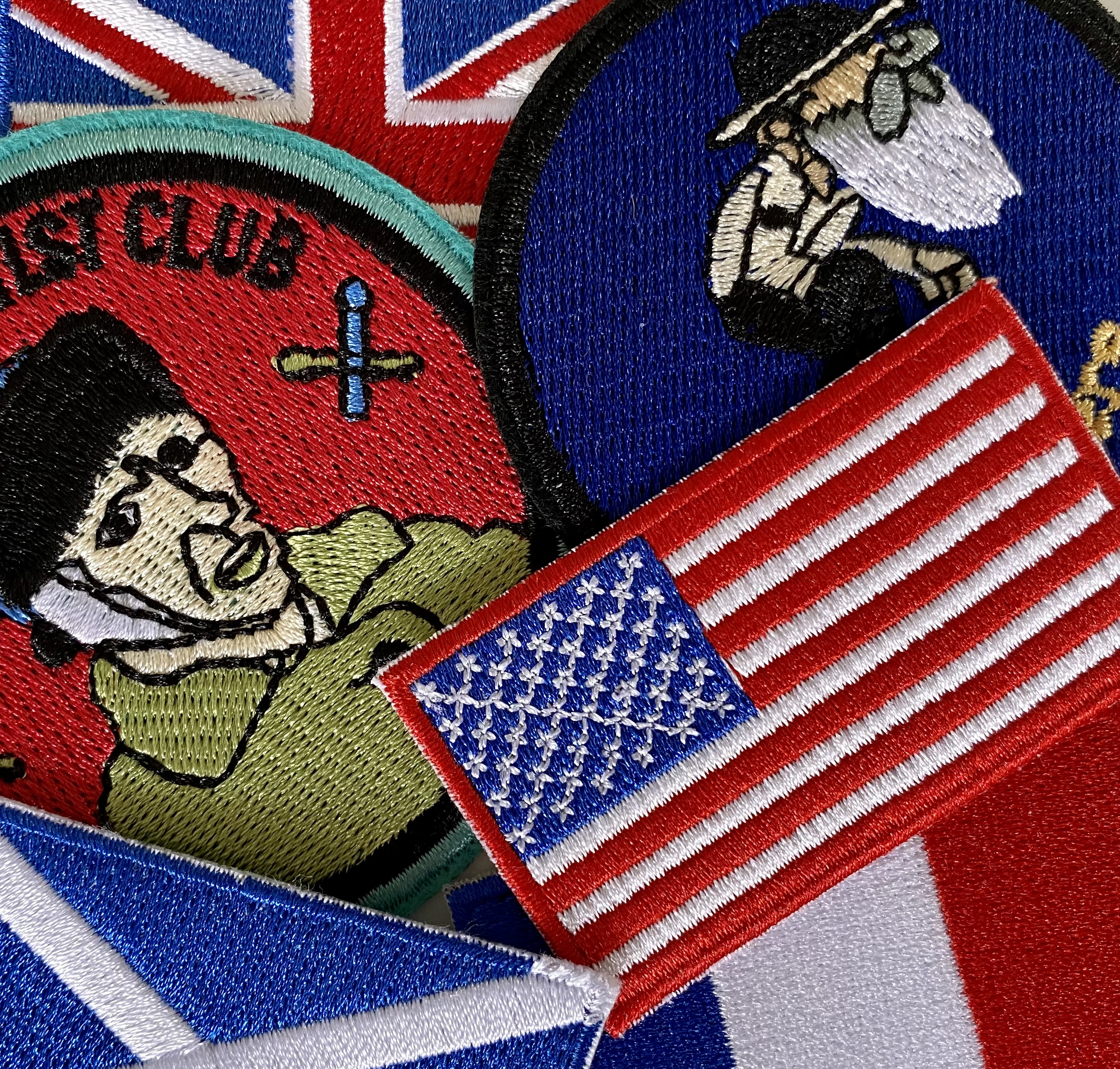 example of flags and patches