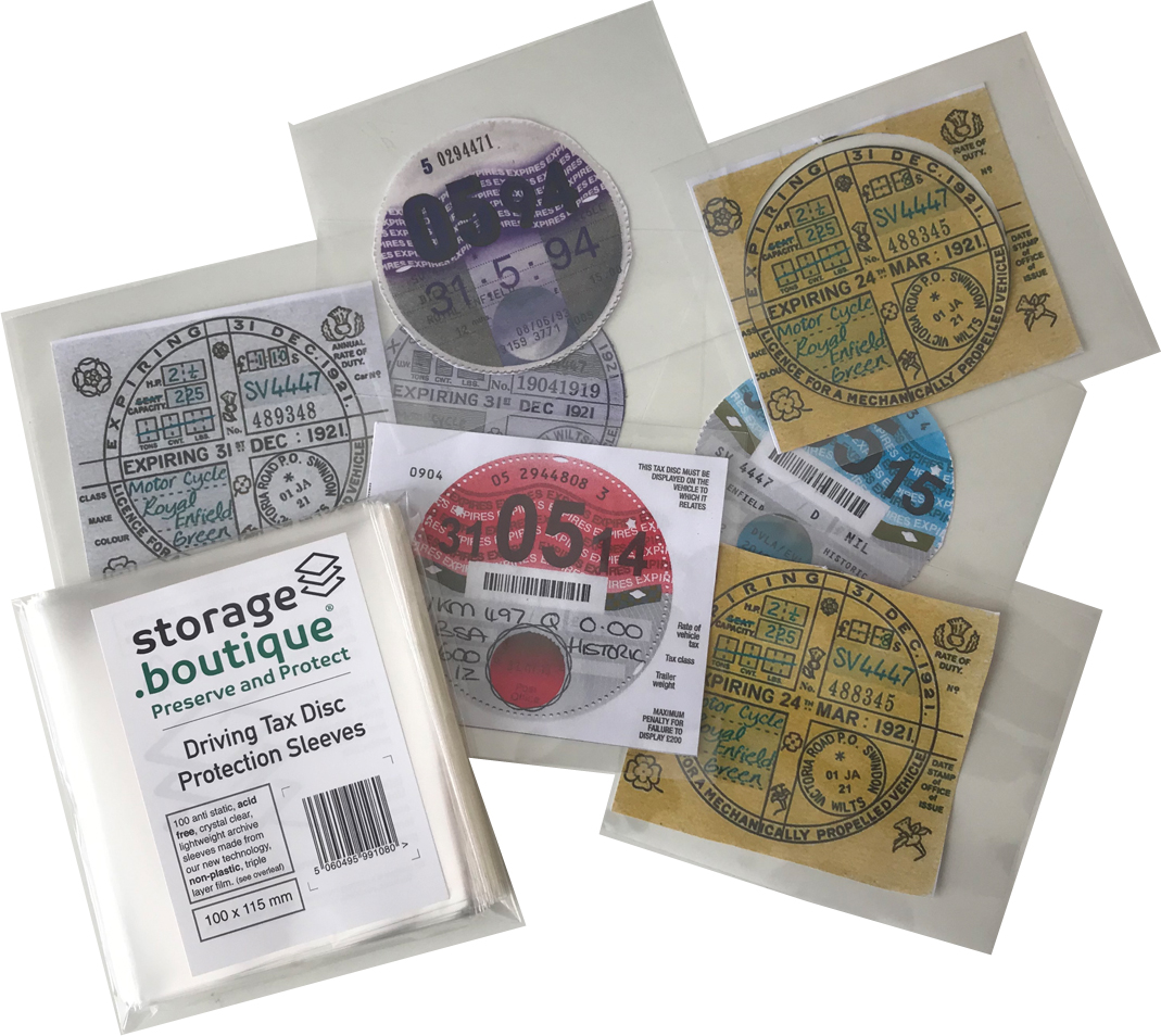 Vehicle Tax Disc Sleeves for Velologists