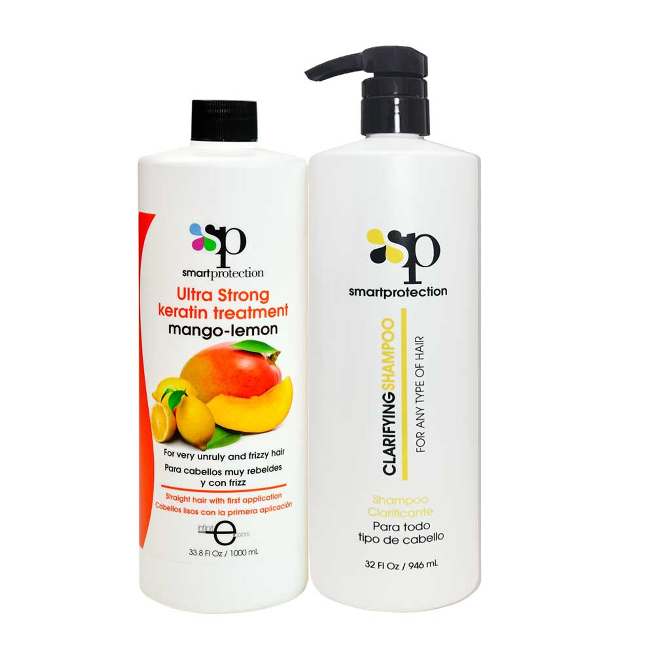 Guijarro Grupo Equipar Mango Lemon Ultra Stong Keratin Treatment with Clarifying Shampoo 33.8oz by  Smart Protection