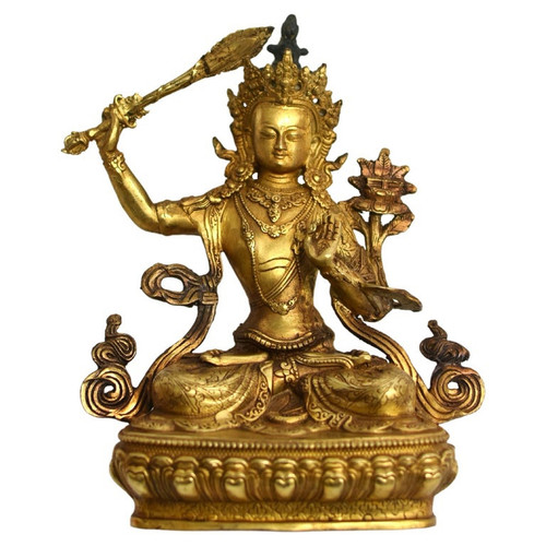 Gilt Bronze Manjushree 