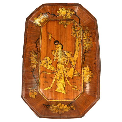 Antique Gilt Tray Basket