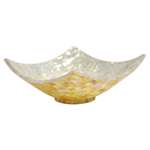 Mother Of Pearl Curved Square Bowl