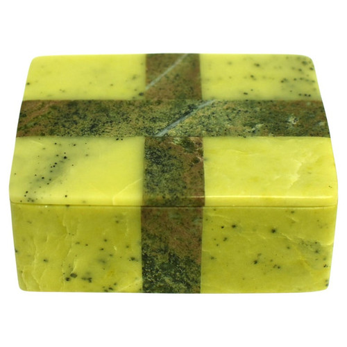 Gemstone Box Green Serpentine