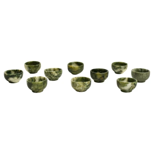 Set of 10 Serpentine Teacups