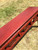 Pair Red Carved Benches