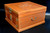 Elm Jewelry Box with Carved Flowers