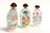 Eglomise Reverse Painted Snuff Bottles Set of 3 Zodiac Animals