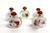 Eglomise Reverse Painted Snuff Bottles Set of 5 Birds