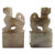 Pair Nephrite Jade Chops