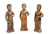 set of 3 terracotta figures, governess 