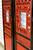 Pair Red and Black Lacquer Chinese Antique Screens