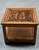 square coffee table with carving