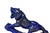Natural Lapis Lazuli Tiger Sculpture, Grey Stripe