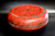 antique chinese red lacquered round box
