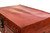 Red Leather Chinese Trunk