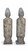 Pair 19th Century Stone Court Lady Statues