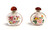 Eglomise Reverse Painted Snuff Bottles Set of 5 Birds and Flowers