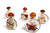 Eglomise Reverse Painted Snuff Bottles Set of 5 Birds and Flowers