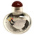 Eglomise Reverse Painted Snuff Bottle w Crane