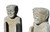 Pair Antique Han Stone Servants Statues