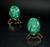 Malachite Eggs Set of Two