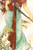 Gemstone Painting Modeled After Alphonse Mucha Spring Art Nouveau
