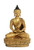 Gilt Bronze Buddha in Patchwork Robe