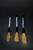 Set 3 Calligraphy Brushes Red Blue White
