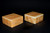 Pair Honey Calcite Onyx Boxes