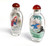 Eglomise Reverse Painted Snuff Bottle Set of 2 Boys