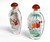 Eglomise Reverse Painted Snuff Bottle Set of 2 Boys