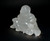 Rock Crystal Quartz Happy Buddha