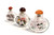 Eglomise Reverse Painted Snuff Bottles Set of 3 Natures