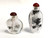 Eglomise Reverse Painted Snuff Bottles Set of 4 Qi Bai Shi