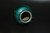 Signed Sato Ginbari Japanese Cloisonne Green Vase Cherry Blossom