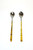 Pair French Inox  Amber Long Spoons