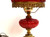Antique Victorian Fenton Red Cranberry Lamp
