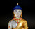 Rock Crystal Gilt Bronze Buddha