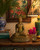Large Bronze Buddha on Double Lotus