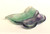Pair Fluorite Buttefly Dishes