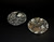 Pair Ammonite Plates 4.5" Black