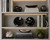 Pair Large Ammonite Plates Black White 6.25"