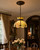 Antique American Avocado Glass Ceiling Lamp Shade