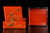 Japanese Antique Red Lacquered Box 2 Tier