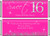 Hot Pink Diamond Bling Sweet 16 Candy Wrappers and Assembled Hershey's Bars