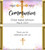 Pink Watercolor First Communion Chocolate Bars & Wrappers