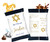 Blue Gold  Star of David Bar Mitzvah Custom Personalized Chip Bags