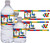 Building Blocks Photo Boy's Birthday Water Bottle Stickers. (Set of 10)