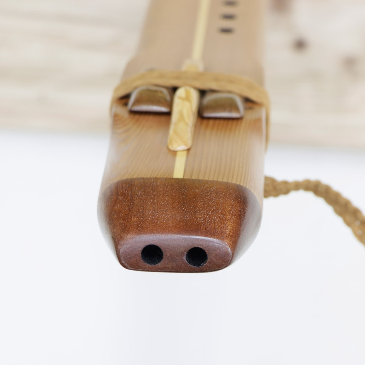 Blue Star Native American Style Drone Flute made from Cedar Sapele